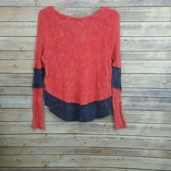 Free People We The Free Diamond Dozen Waffle Thermal Size Large - Picture 5 of 6